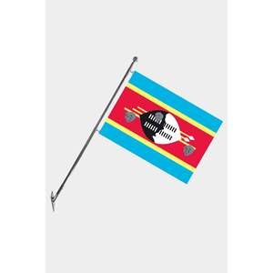 Ensemble de mât de drapeau télescopique mural pour drapeaux et bannières, fabriqué en polyester durable avec des graphiques imprimés numériquement - Product Image 1