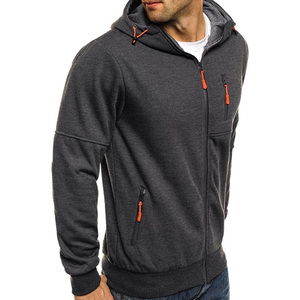 Mens Full Zip Hoodies With Custom Branding Logo Embroidery Printing And <b>Personalization</b> For Uniform Fitness Or Streetwear - Product Image 4