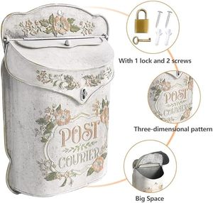 Boîte aux lettres en métal durable prête à l'exportation, résistante à la corrosion, support de réception de courrier, revêtement en poudre personnalisable, longue durée - Product Image 5