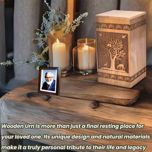 Urn for Human <b>Ashes</b> Cremation for <b>Pet</b> Adult Burial for Your Loved One Large <b>Keepsake</b> for <b>Ashes</b> for Ground Burial <b>Pet</b> Urn - Product Image 5