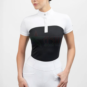 Chemise d'équitation pour femmes en gros 2026 - Logo personnalisé, imperméable, coupe-vent, matière spandex/polyester, service OEM - Product Image 2