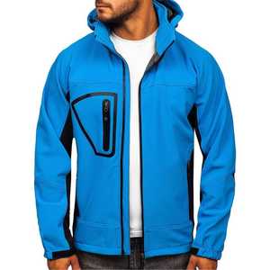 Chaqueta deportiva impermeable de alta calidad para hombre, cazadora transpirable Softshell Bomber con decoración bordada - Product Image 6