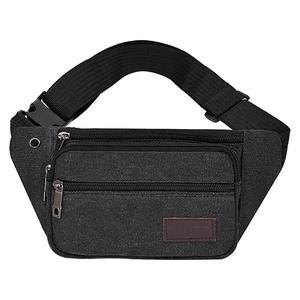 Portefeuille décontracté à la mode multi-poches Fanny Pack pochette hanche sac à main pour hommes et femmes Denim toile ceinture sacs - Product Image 4