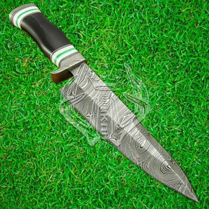 มีดทำครัวเหล็กดามัสกัสทำด้วยมือมีดเชฟมืออาชีพออกแบบตามหลักสรีรศาสตร์พร้อมของขวัญปลอกหนัง - Product Image 3