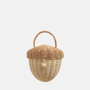 Cesta de ratán en forma de castaño para bebés, cesta de picnic para comida y juguetes para niñas con ASA. Precio al por mayor en Vietnam - Product Image 5