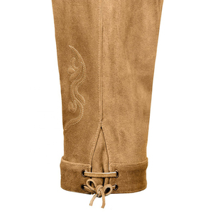 Lederhosen de cuero bávaro para hombre, Lederhosen marrón nuevo, Oktoberfest con bordado, todos los tamaños, grosor ligero - Product Image 3