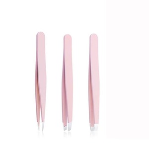Pinces à épiler de beauté fabriquées au Pakistan personnalisées, conception de logo personnalisée, haute qualité, écologiques, luxueuses, en acier inoxydable inclinées pour les sourcils - Product Image 3
