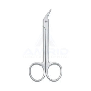 Nouveau Ciseaux coudés de coupe de fil Schuknecht de qualité supérieure 125 mm en ciseaux chirurgicaux allemands en acier inoxydable - Product Image 1