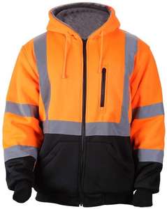 Chaqueta de seguridad de alta visibilidad multibolsillo con rayas reflectantes Ideal para trabajadores de servicios públicos y mantenimiento - Product Image 2