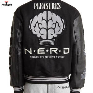 Top Trending Chaqueta bordada Varsity Jacket Custom Winter College Chaqueta de béisbol para hombres - Product Image 4