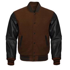 แจ็กเก็ตเบสบอลผ้ากำมะหยี่ขนแกะปักโลโก้ได้ตามต้องการสำหรับผู้ชายเสื้อกีฬาเบสบอลสไตล์วินเทจสำหรับฤดูหนาว - Product Image 5
