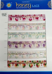 Embellecedor de encaje bordado de color personalizado para diseño de moda y ropa Embellecedor de encaje bordado de color personalizado para moda y ropa - Product Image 5