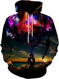 Sudaderas con capucha sublimadas personalizadas a granel Sudaderas con capucha de poliéster transpirable con impresión de diseño completo Ideal para ropa de calle y eventos - Product Image 5