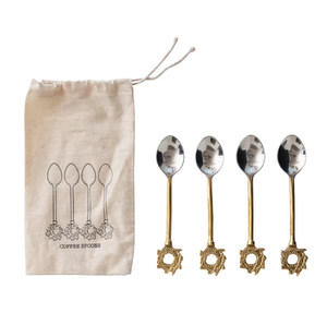 เครื่องใช้บนโต๊ะอาหารทำจากทองเหลืองช้อนซุปที่เสิร์ฟอาหารเย็นอุปกรณ์ครัวคุณภาพดีเยี่ยม - Product Image 1