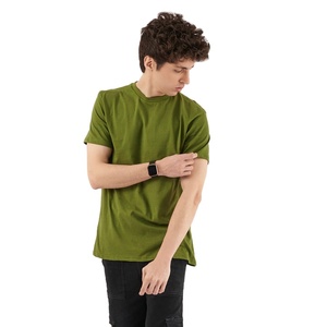 Camiseta Extra Grande Premium para Hombre, 200 GSM, Algodón Suave y Transpirable, Uso Diario Informal, Cuello Redondo, Logotipo Frontal Personalizado, OEM, Marca Privada - Product Image 2