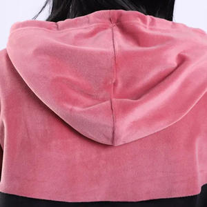 Chándal de dos piezas personalizado para mujer, ajuste OEM, tela suave transpirable, bordado, Impresión de logotipo Vintage, ropa de etiqueta privada - Product Image 5