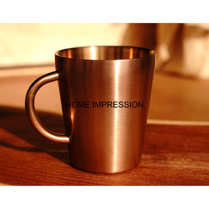 100% tasse à boire en cuivre pur personnalisée en gros tasse en cuivre pour boisson à l'eau personnalisée avec poignée en laiton pour les hôtels et la fête de mariage - Product Image 2