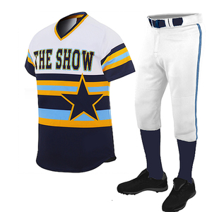 Uniforme de baseball Stitch Your Name and Number Sportswear pour joueur Chemises de softball respirantes pour hommes enfants n'importe quelle couleur - Product Image 1