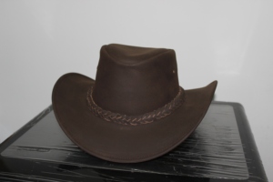 Chapeau de cowboy à large bord pour homme 2026 – Le plus vendu – Chapeaux en cuir marron chocolat foncé – Fournisseur en gros - Product Image 2