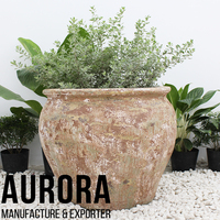 Venta al por mayor barato vietnamita hecho a mano plantadores de cerámica esmaltada cerámica vietnamita de fabricante vietnamita
