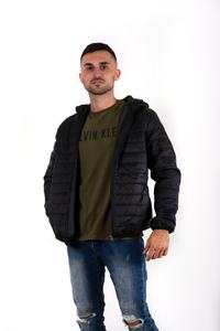 Chaqueta acolchada con capucha informal para hombre 2025, cortavientos de alta calidad con estampado informal, chaqueta personalizada de invierno al por mayor - Product Image 4