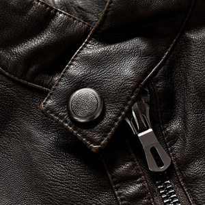 แจ็กเก็ตหนังสำหรับผู้ชาย, เสื้อแจ็คเก็ตหนังกันลมสำหรับฤดูหนาว - Product Image 3