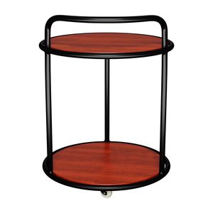 Wooden & metal <b>serving</b> <b>trolley</b> bar cart for home catering hotel restaurant kitchen food <b>serving</b> <b>trolley</b> wine & glasses holders - Product Image 5