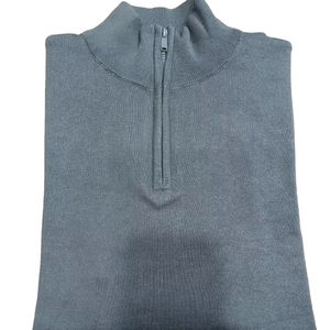 เสื้อกันหนาวคอกลมสำหรับผู้ชาย, ผ้าฝ้าย100% ซิปครึ่งฤดูหนาว - Product Image 2