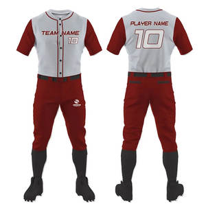 Camisetas de béisbol sublimadas personalizadas, conjunto de uniformes, ropa de calle, diseños personalizados unisex, poliéster/algodón, secado rápido y transpirable - Product Image 1