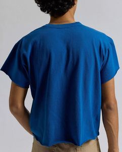 เสื้อยืดผ้าฝ้าย100% แบบถักสำหรับผู้ชายระบายอากาศได้ดีแห้งเร็ว220g ลำลอง2025 - Product Image 3