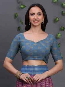 ส่าหรีผ้าไหมทัสซาร์ผสมงานฝีมือแบบดั้งเดิมที่มีสเน่ห์หรูหราเหมาะสำหรับโอกาสพิเศษสวมใส่ในเทศกาลแต่งงาน - Product Image 4