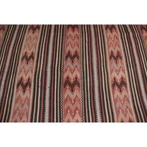 Tapis vintage 4,3x8,5 pieds, tapis turc, tapis à carreaux rouges - Product Image 4