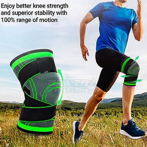 Nouveau stock de bandelettes de genou entièrement personnalisées de qualité supérieure et de dernière conception de bandelettes de genou Offre Spéciale - Product Image 4