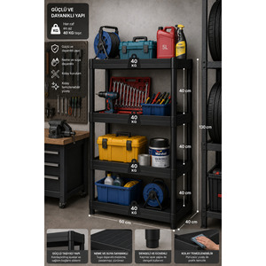4-Tier Multipurpose Organizer Rack for Bathroom Kitchen Balcony Cabinet <b>Shelf</b> with Pantry Storage for Storage <b>Shelves</b> & <b>Units</b> - Product Image 4