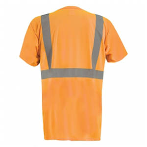 Camisetas de Trabajo de Alta Visibilidad para Hombre, 100% Algodón, Manga Corta, Camiseta de Seguridad, Ropa de Seguridad Reflectante de Punto Formal - Product Image 2