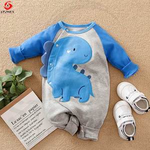 Barboteuse impression personnalisée nouveau-né bébé Onesie vêtements enfants vêtements manches longues bambou Footie barboteuse fermeture éclair bébé pyjamas - Product Image 1