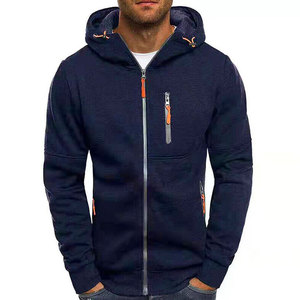 Nouveau Hoodie Homme Tendance 2025 Coupe Slim avec Fermeture Éclair, Vente en Gros à Bas Prix, Logo Personnalisé, en Coton Respirant - Product Image 3