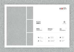 กระเบื้องพอร์ซเลนความหนาแน่นสูง 600x1200 มม. ดูดซับน้ำต่ำ เหมาะสำหรับปูพื้นห้องครัว ห้องน้ำ และห้องนั่งเล่น - Product Image 3