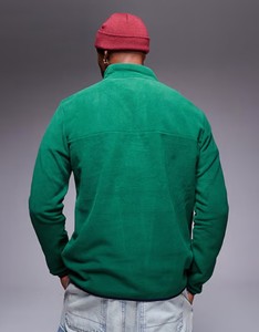 Sudaderas de lana Polar térmicas de algodón 100% personalizadas, sudaderas con capucha con botones lisos sólidos y cuello levantado de ajuste regular para hombres - Product Image 2