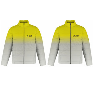 Veste matelassée personnalisée pour homme, col montant, logo imprimé sur le devant, grande taille, prix bas, haute qualité - Product Image 4