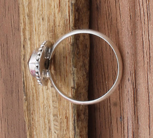 แหวนเงินแท้ 925 ประดับพลอยสโมคกี้ควอตซ์ธรรมชาติ งานแฮนด์เมดสไตล์วินเทจโบโฮ เหมาะสำหรับทั้งชายและหญิง ของขวัญสำหรับงานแต่งงานหรืองานปาร์ตี้ - Product Image 1