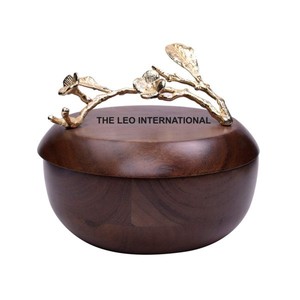 Bol en métal plaqué or pour la décoration de la maison, fruits secs, vaisselle, design floral - Product Image 6