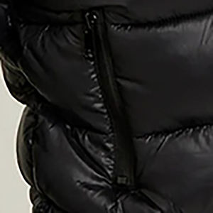 Chaqueta de burbujas recortada de Invierno para mujer de alta calidad, relleno de algodón y poliéster, chaqueta personalizable para mujer, venta al por mayor, logotipo de tu marca - Product Image 4