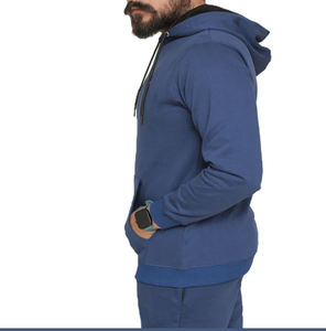 Sweat à capuche zippé pour homme, personnalisable avec logo OEM, 100 % coton, idéal pour l'hiver, les sports de plein air, la course, le fitness, décontracté, uni, respirant et séchage rapide - Product Image 3