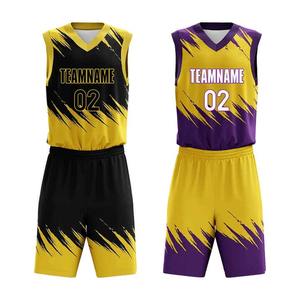 Uniformes de basket-ball personnalisés nouveau design hommes femmes imprimé Basket Shorts costume Logo sublimation technique uniformes Basket-ball - Product Image 2