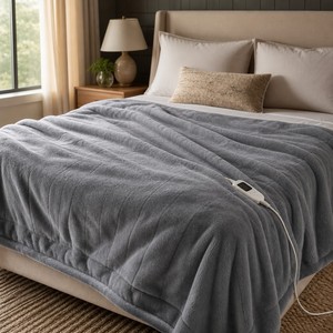 Manta Eléctrica Térmica 2026 de 180x200cm, Doble Control, Lavable, Franela, 9 Ajustes de Calor, Apagado Automático, Calentador de Cama, AC 220V CE - Product Image 2