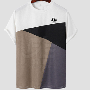 Fabricante de camisetas de hombre OEM Camiseta de cuello redondo de algodón de alta calidad para hombre con impresión de logotipo personalizado - Product Image 1