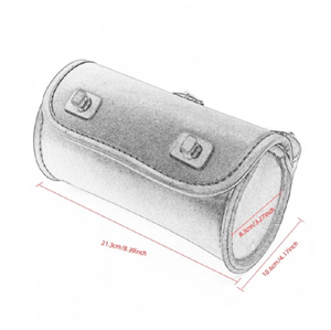 Sacoches de moto en cuir PU imperméable, sac à outils pour fourche avant, bagages pour Harley Chopper Bobber - Product Image 3