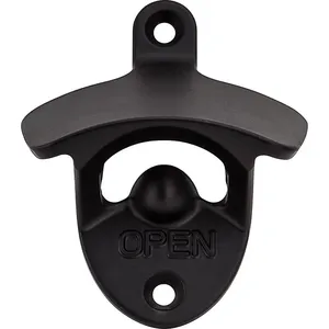 Abrebotellas de plata de tendencia superior montado en la pared, herramienta de latón de mesa para bares y cervecerías, diseño de lujo para abridores de tapas de vino - Product Image 2