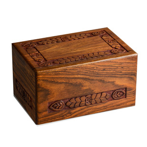 2025 Vintage Wooden Urns for Ashes Adult Human Wooden Urn Pet Photo <b>Frame</b> Wood Urn for Love Once - Product Image 1